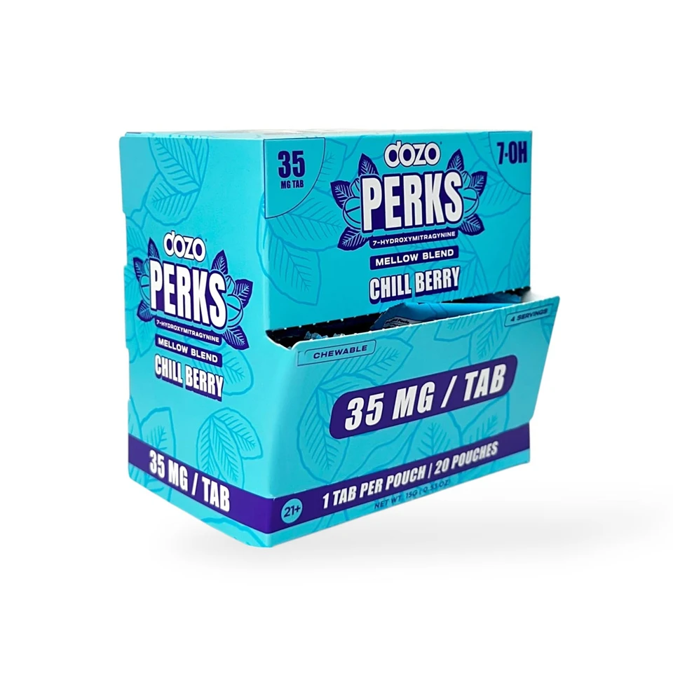 Dozo Perks 7-hydroxymitragynine Mello Blend Chill Berry 35mg Per Tablet - Image 3