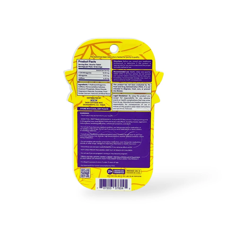 Dozo Perks Maximum Strength 7-OH LVLUP Wild Mango 50mg - Image 2