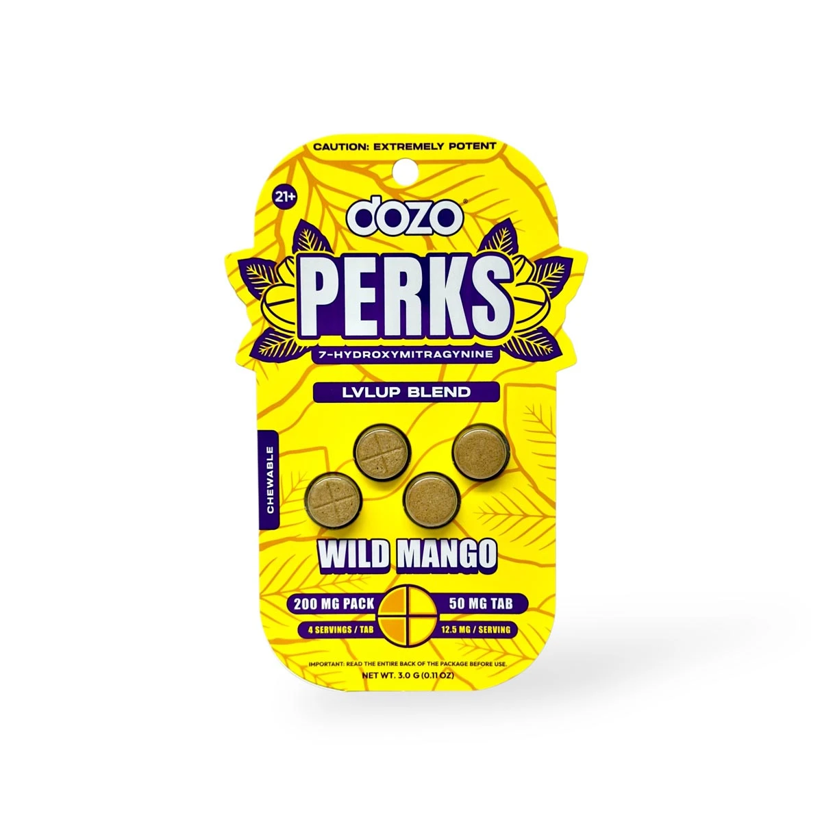 Dozo Perks 50mg 7-OH LVLUP Blend